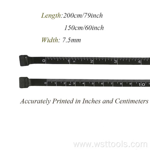 Portable Black Double Scale Tape Measure(60 inch/79 inch)